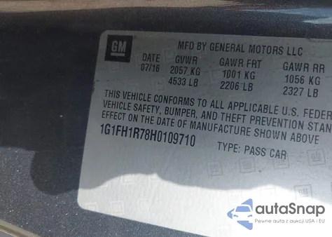 2017 Chevrolet Camaro 2Ss from USA, damaged, VIN 1G1FH1R78H0109710